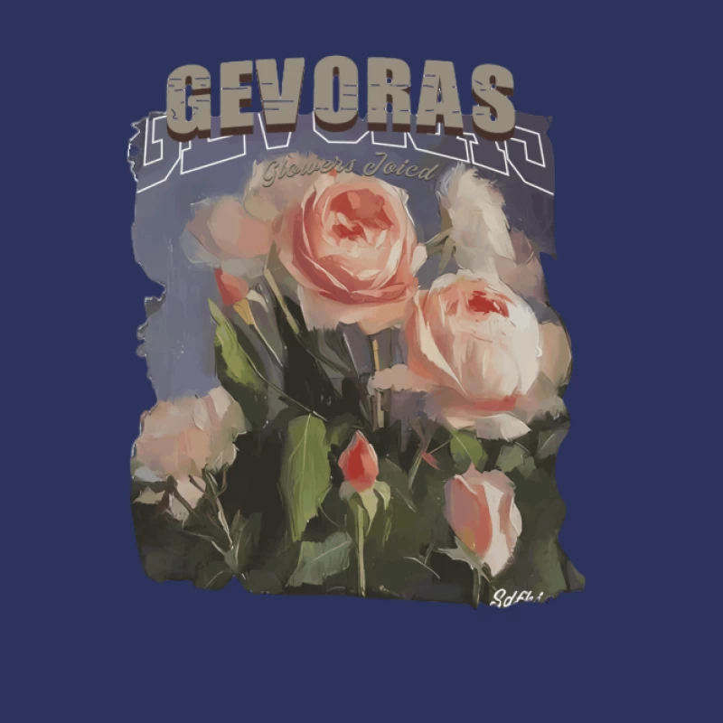 Rosenblüten Kunst auf Gevoras Damen T-Shirt