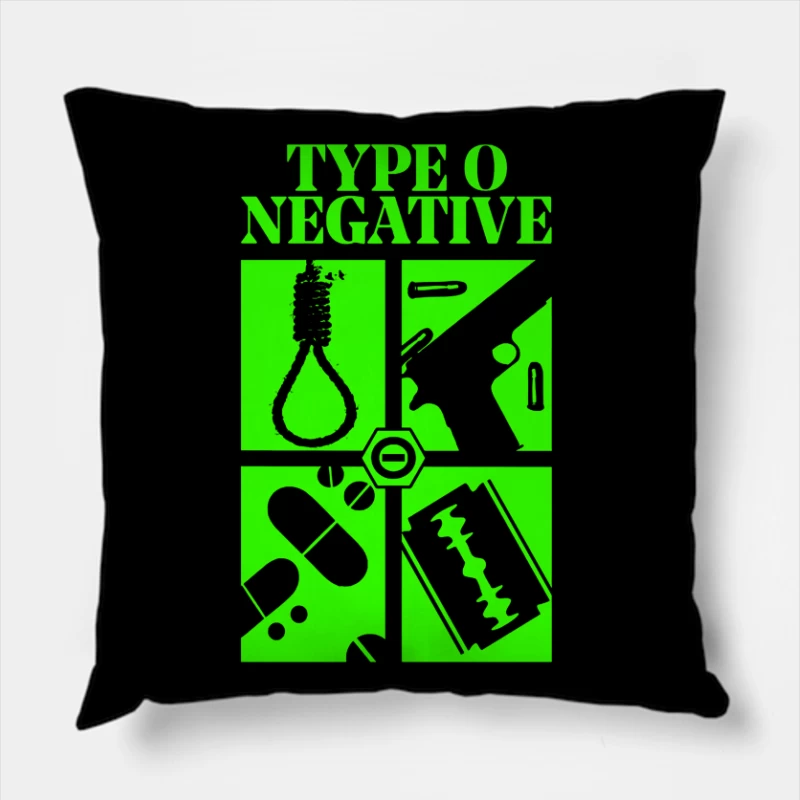 Type O Negative Throw Pillow