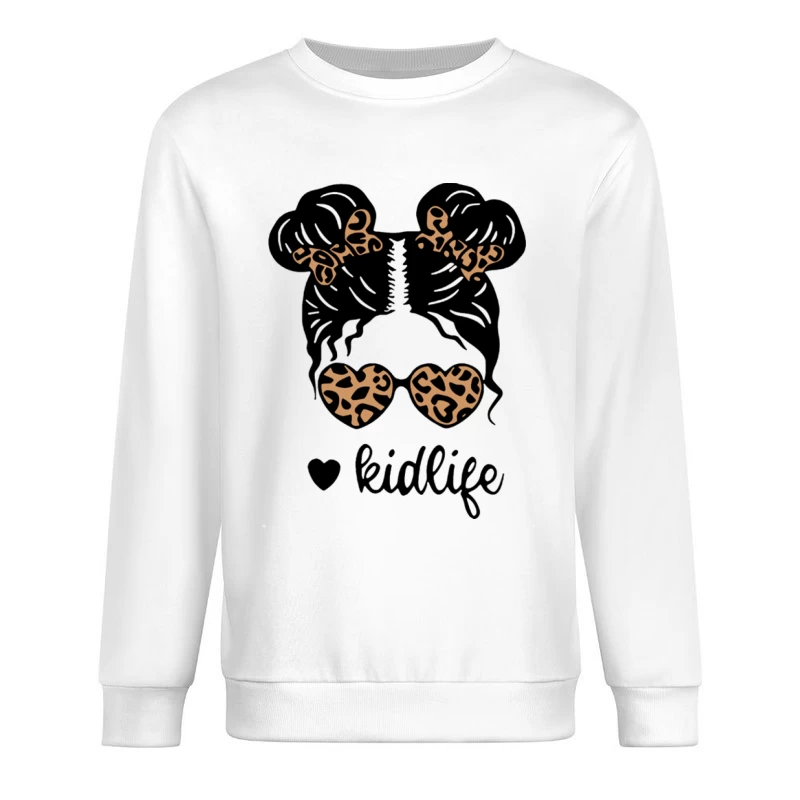Unisex Kinderleben Design mit Leopardenmuster Herren Pullover Sweatshirt