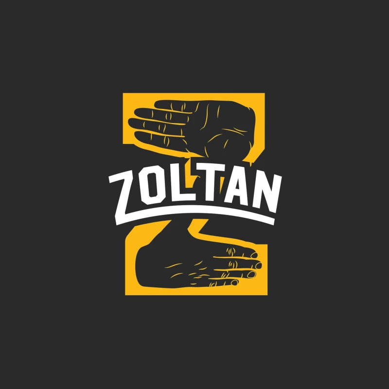 Zoltan Mystical Hand Reading Logo Design in Yellow and White Baseball Cap