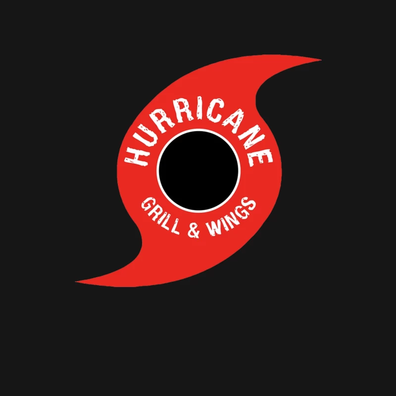 Hurricane Grill & Wings Restaurant Logo Design Male Long Sleeve T-Shirt