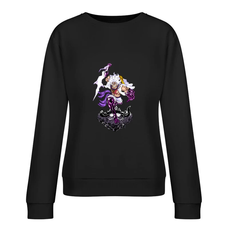 Krieger mit Blitzen und Rüstung Damen Pullover Sweatshirt