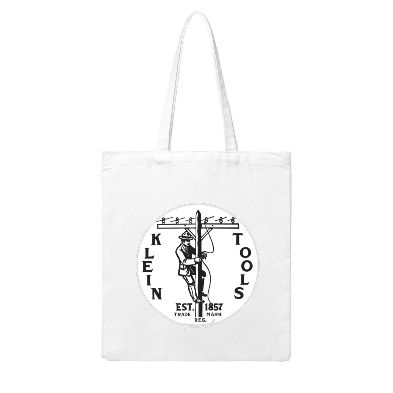 Klein Tools Vintage Lineman Logo Est. 1857 Cotton Tote Bag