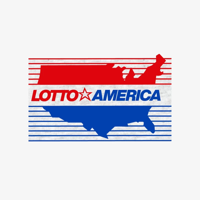 Lotto America Patriotic Logo Design with USA Map Female Pullover Sweatshirt