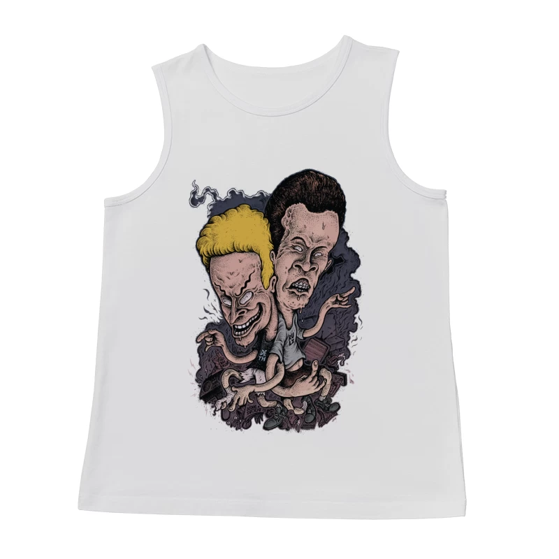 Beavis and Butt-Head Cartoon Art Male Tank Top