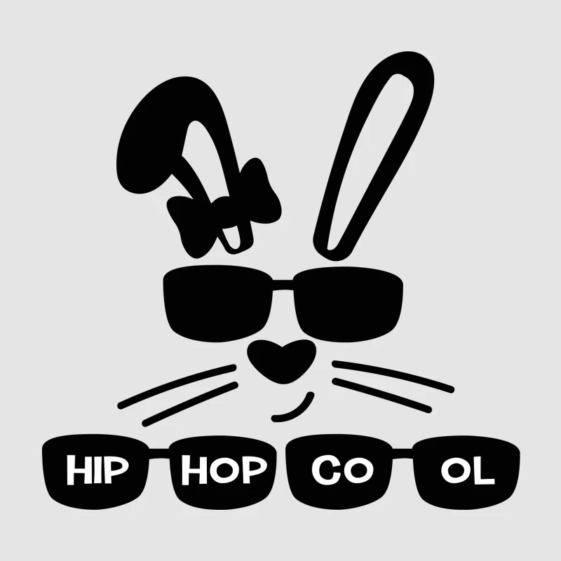 Design de lapin avec lunettes et texte Homme Sweat à capuche
