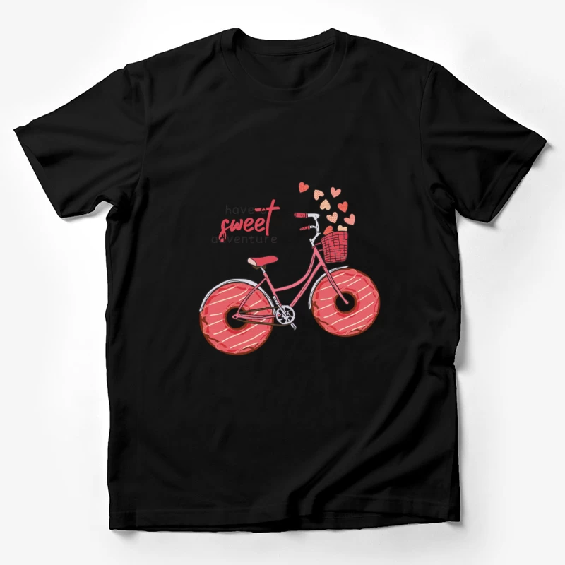 Süßes Abenteuer mit Fahrrad und Donuts Herren T-Shirt