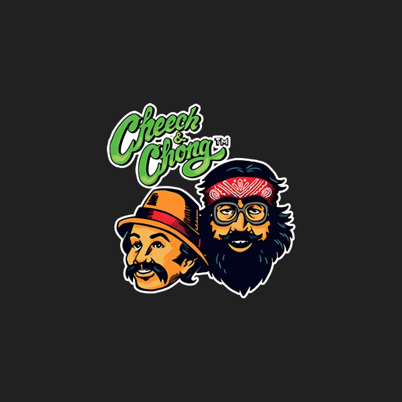 Cheech & Chong Retro Cartoon Logo Design Bucket Hat