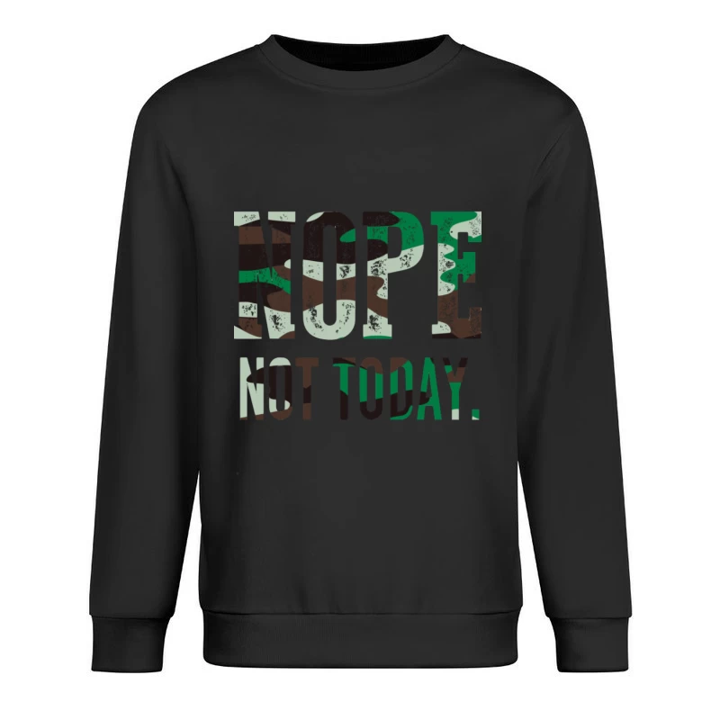 Camouflage Nein Statement Herren Pullover Sweatshirt