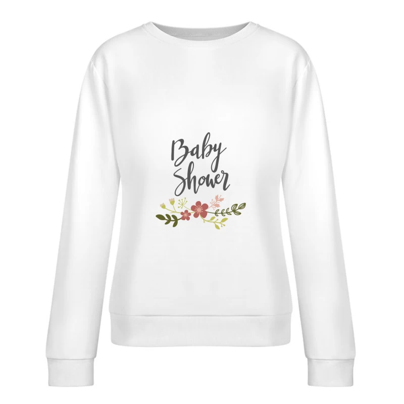 Décoration de Fleurs pour Baby Shower Femme Sweat-shirt à enfiler