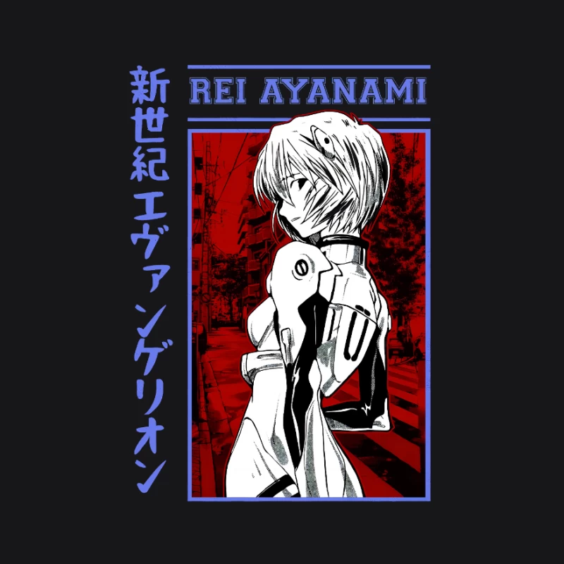 Rei Ayanami im Neon Genesis Evangelion Design Damen Pullover Hoodie