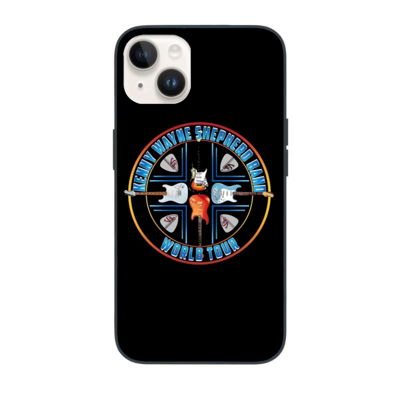 Kenny Wayne Shepherd Band World Tour Logo with Electric Guitars iPhone Case