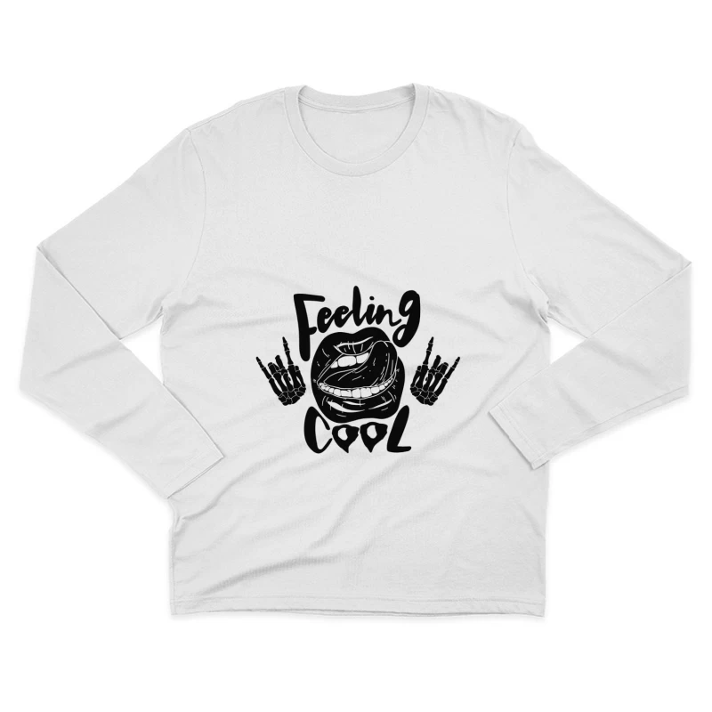 Cooles Gefühl Herren Langarm T-Shirt