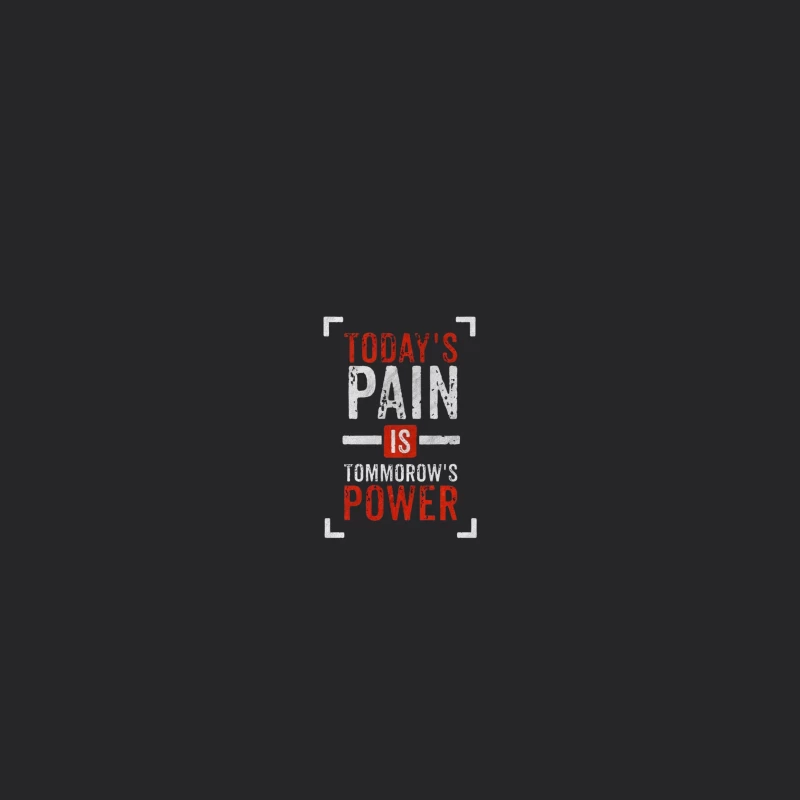 Inspirational Quote on Pain and Power Desk Mat