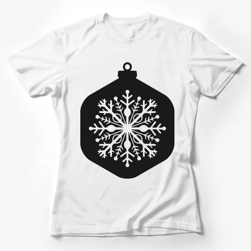 Décoration de Noël avec flocon Femme T-Shirt