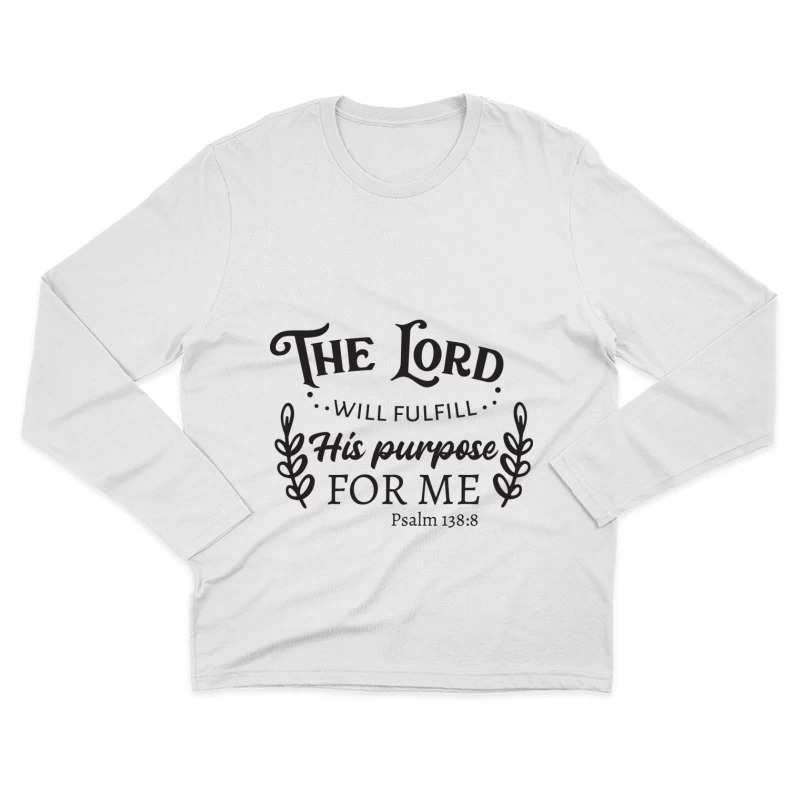 Citation inspirante de la Bible Homme Manches Longues T-Shirt