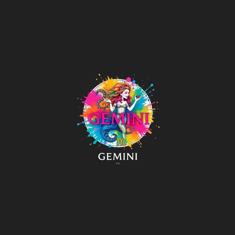 Colorful Gemini Mermaid Artwork Bucket Hat
