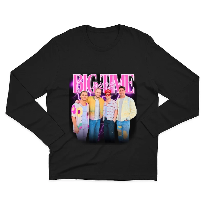 Big Time Rush Boy Band Members in Casual Modern Fashion Male Long Sleeve T-Shirt