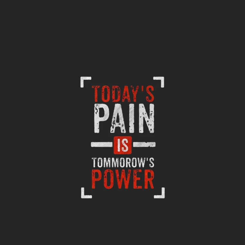 Inspirational Quote on Pain and Power Male Pullover Sweatshirt