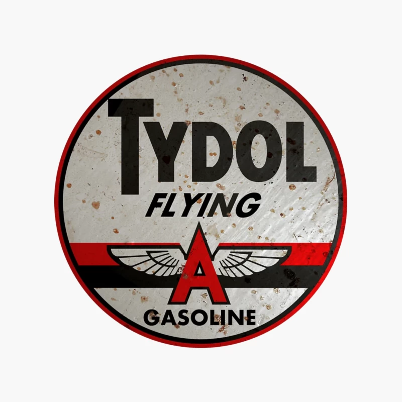 Vintage Tydol Flying A Gasoline Station Logo Sign Cotton Tote Bag