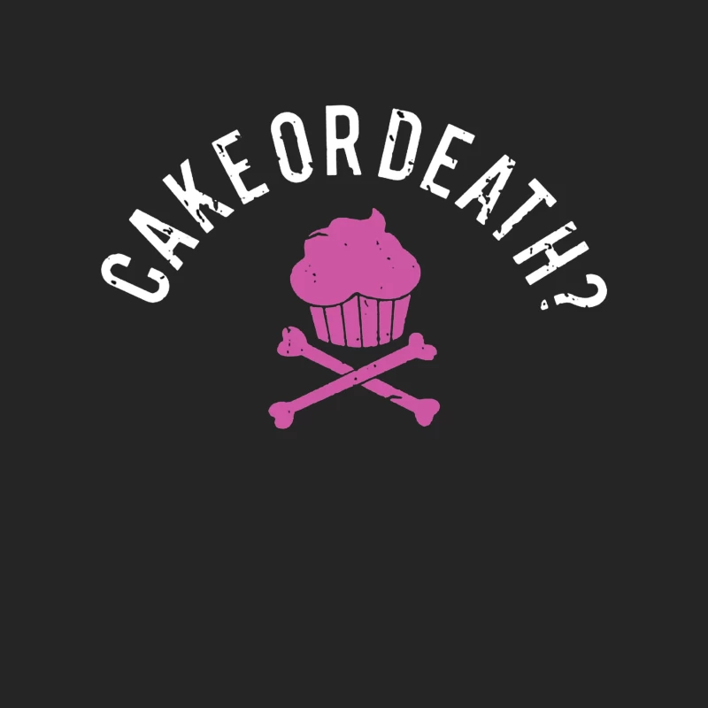 Cake or Death Theme Male Pullover Sweatshirt