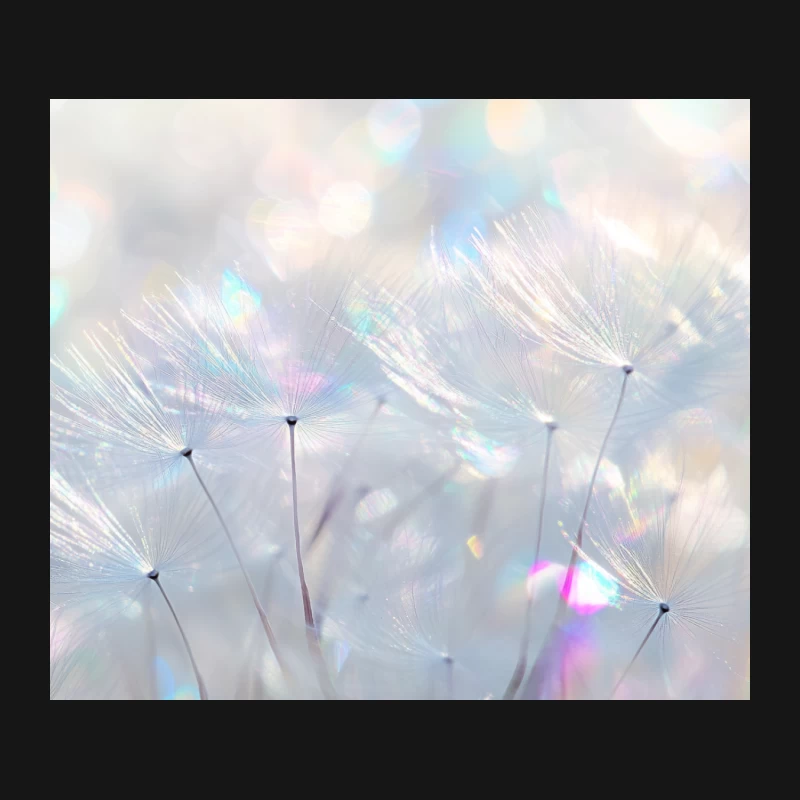 Dreamy Dandelion Macro in Soft Pastel Bokeh Mouse Pad