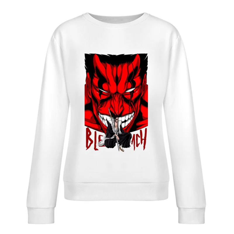 Bleach Poster mit Charakter und Dämonenmaske Damen Pullover Sweatshirt