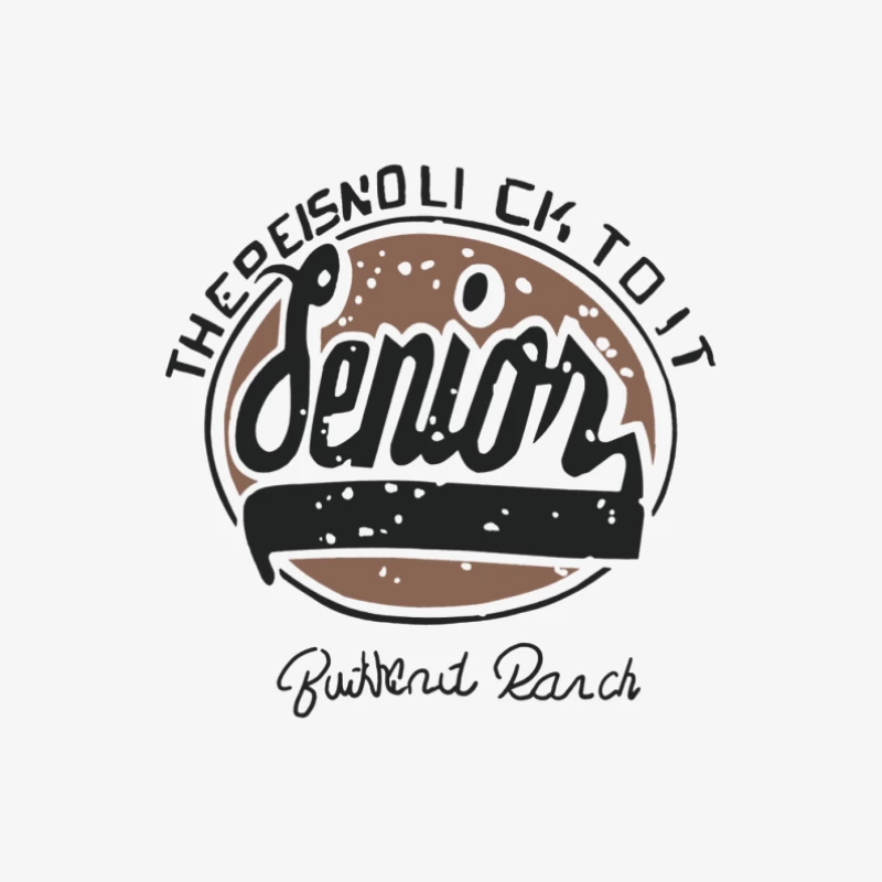 Senior Design auf Büffelleder Herren Langarm T-Shirt
