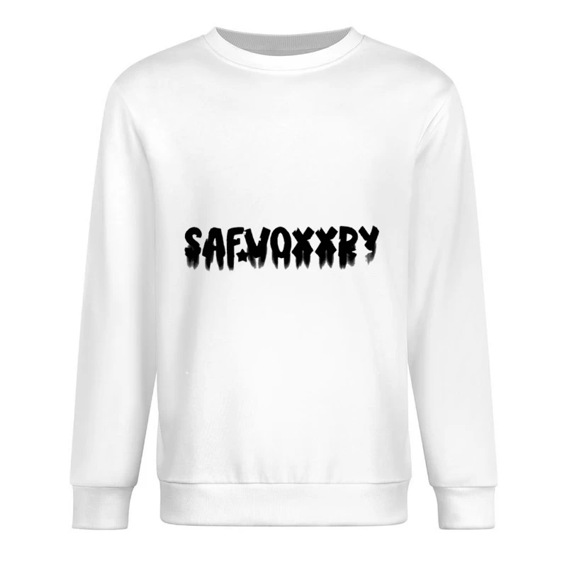 Graffiti-Stil Schriftzug Herren Pullover Sweatshirt