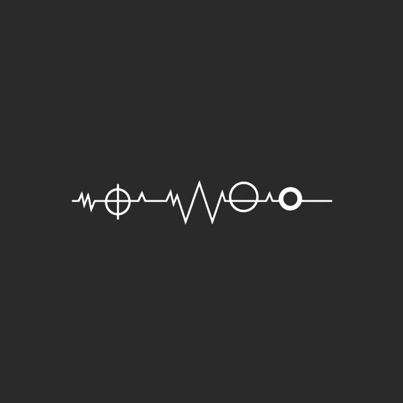 Heartbeat Electrocardiogram: Medical Pulse Rhythm Line Baseball Cap