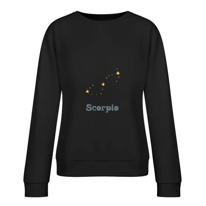 Skorpion Sternbild Design Damen Pullover Sweatshirt