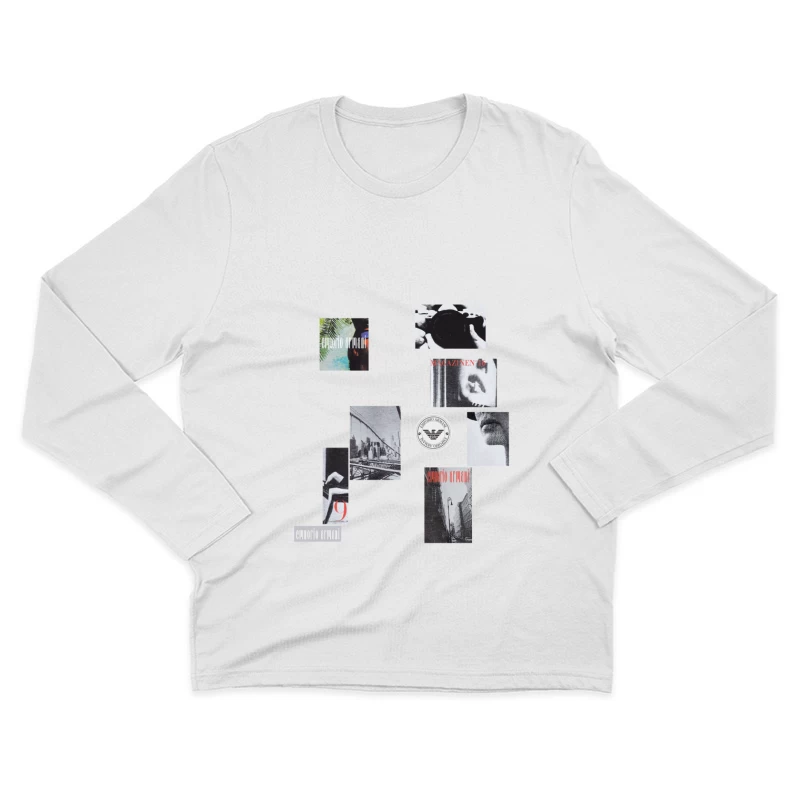 Emporio Armani Modemagazin-Collage Herren Langarm T-Shirt