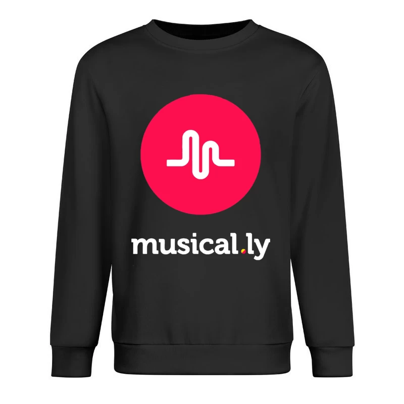 Musical.ly Social Media App Logo Design Male Pullover Sweatshirt