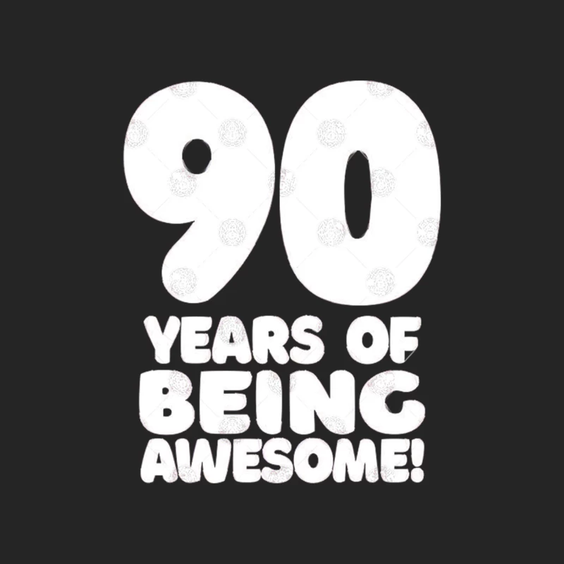 90 Years Of Being Awesome - Funny Birthday Design Male Pullover Sweatshirt