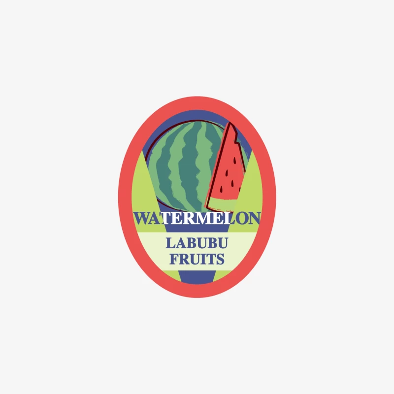 Wassermelonen-Etikett von Labubu Fruits Herren Pullover Sweatshirt