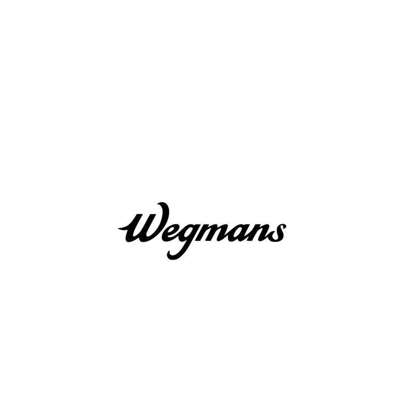 Wegmans Supermarket Chain Logo in Black Script Font iPhone Case