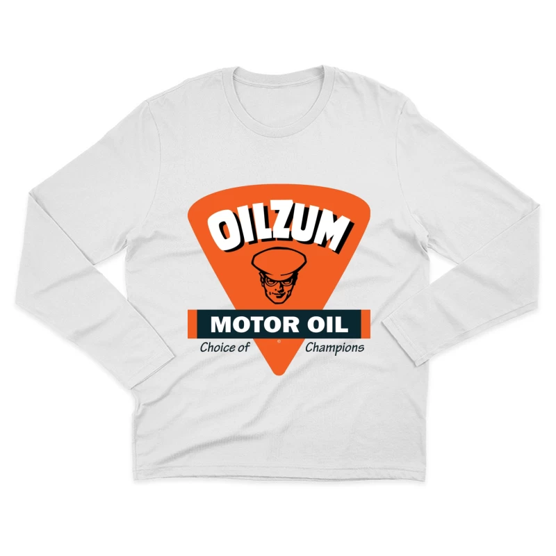 Vintage Oilzum Motor Oil Logo with Retro Design Male Long Sleeve T-Shirt