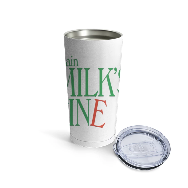 Plain Milk's Fine Typography Design Travel Mug