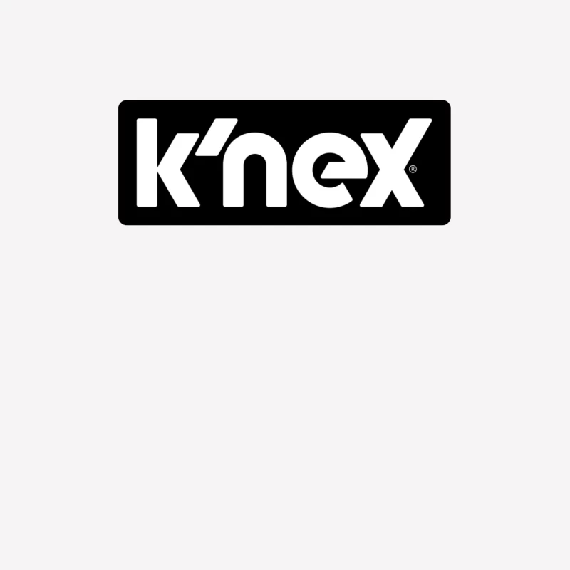 K'NEX Construction Toys Brand Logo in Black and White Female T-Shirt