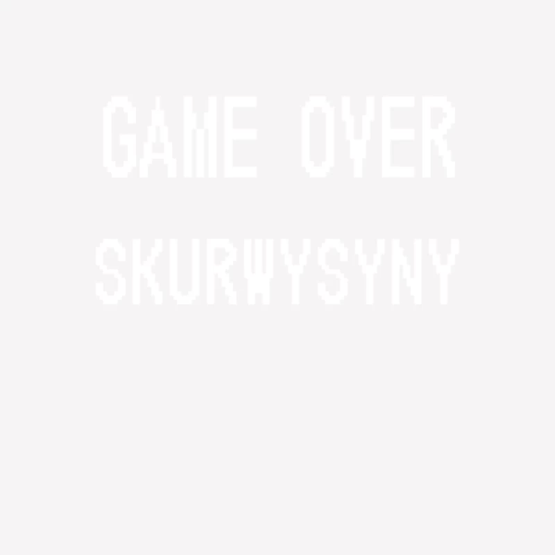 Game Over Skurwysyny Male T-Shirt