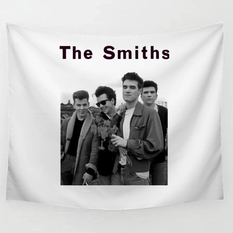 The Smiths: Iconic 1980s British Indie Rock Band Portrait Tapestry