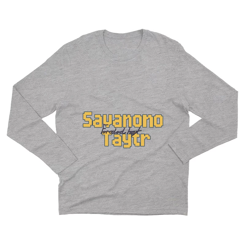 Blockschrift Design mit kreativer Typografie Herren Langarm T-Shirt