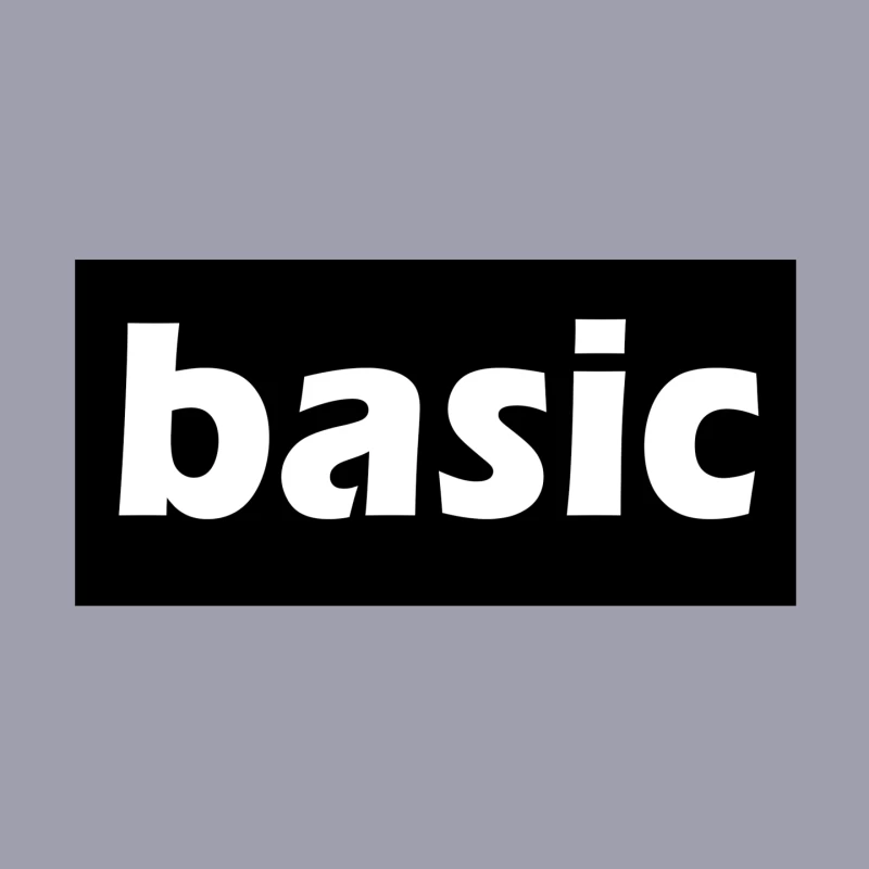 Basic Typography Design Mouse Pad