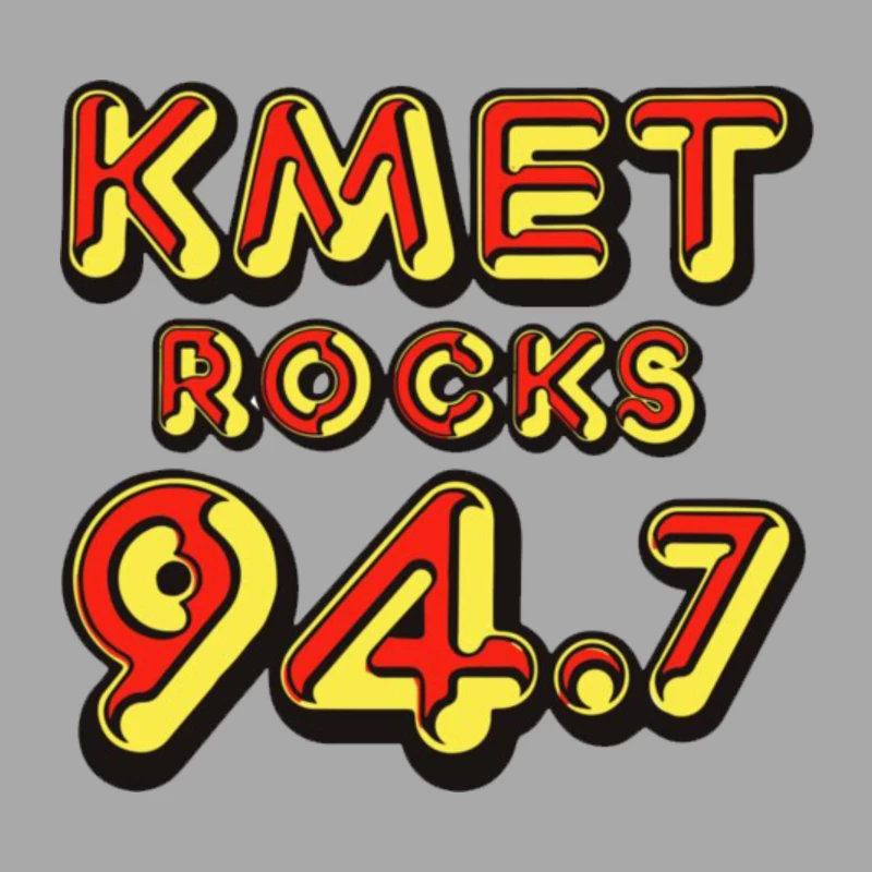 KMET 94.7 Retro Radio Male Pullover Hoodie