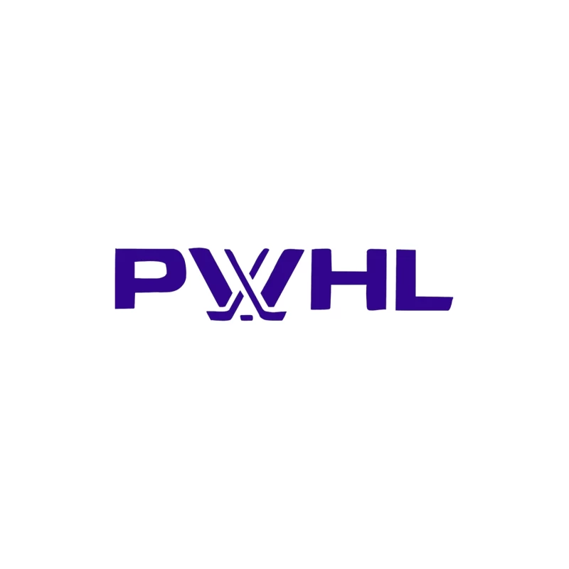 PWHL (Premier Women's Hockey League) Logo in Purple Mouse Pad