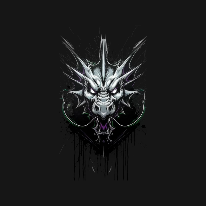 Fierce Dragon: Dark Fantasy Creature Artwork Mouse Pad