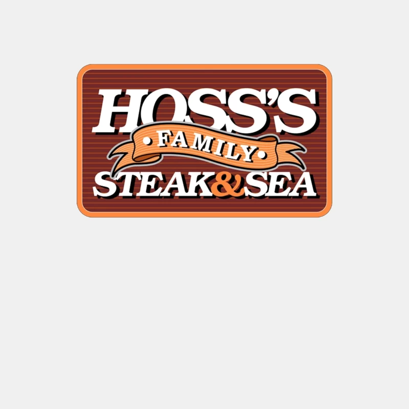 Hoss's Family Steak & Sea Restaurant Vintage Logo Design Male Tank Top