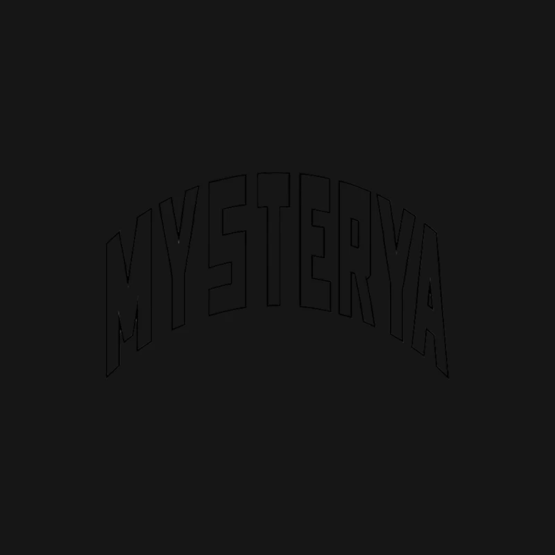 Mystery-Schriftzug-Stil Herren Langarm T-Shirt