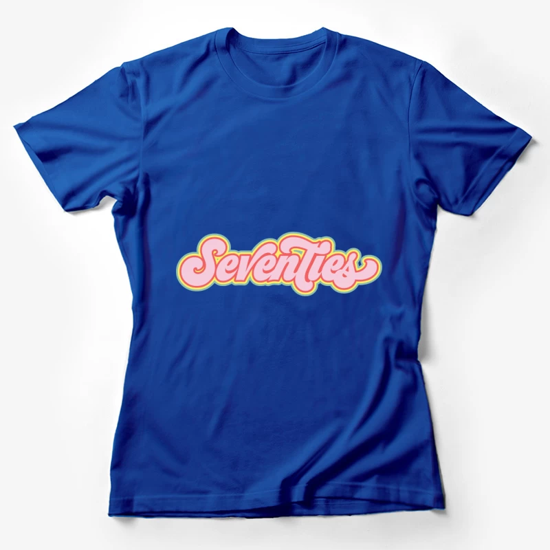 Buntes Seventies-Design Damen T-Shirt