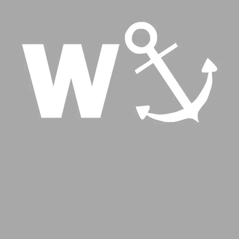 W Anchor Funny Pub joke Female Pullover Hoodie